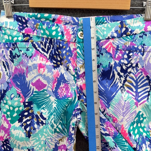 Lilly Pulitzer Pant Womens 0 Quill Out Kelly Skinny Ankle Crop Textured 12816‎ - Picture 10 of 12